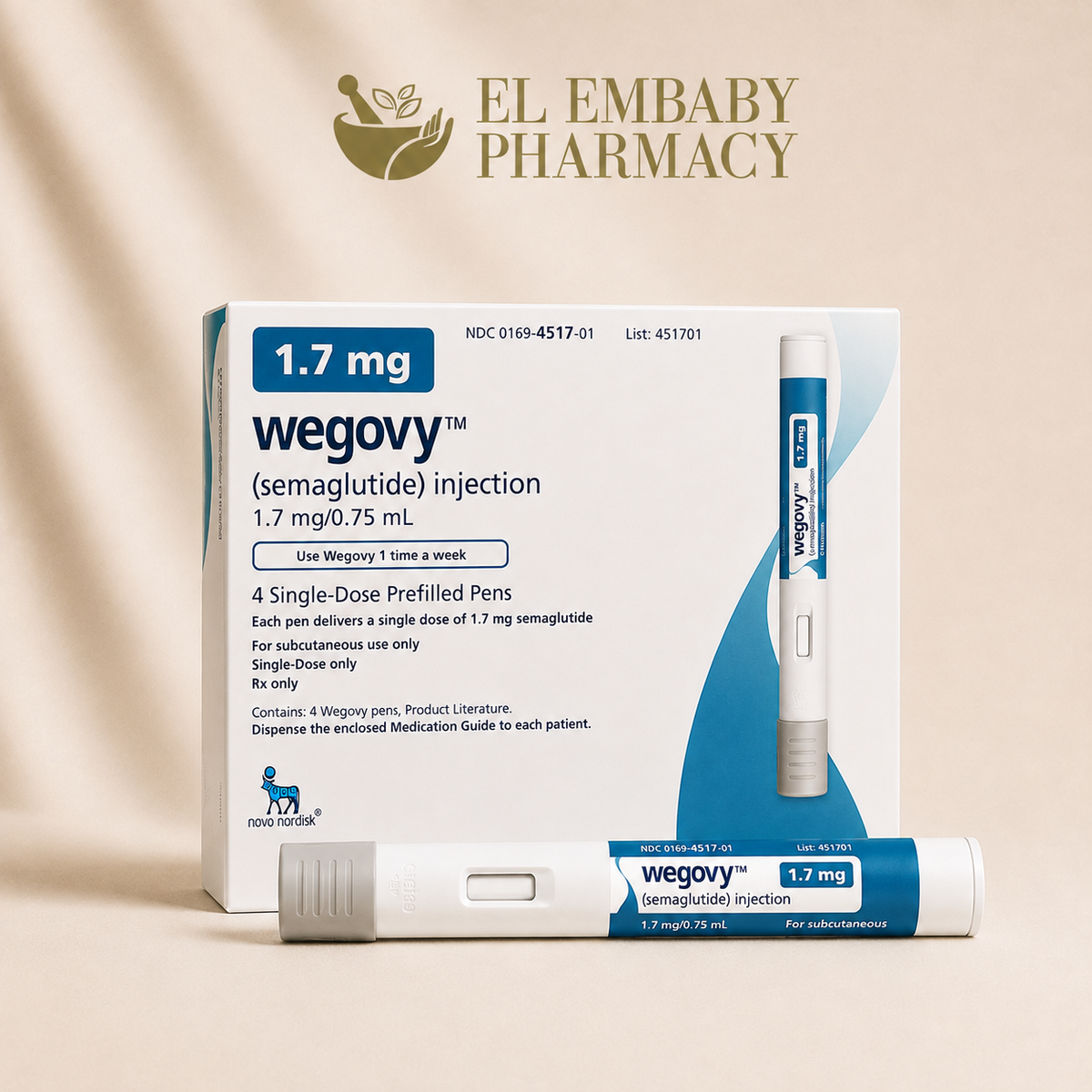 Wegovy (Semaglutide) Injection – Multiple Strengths