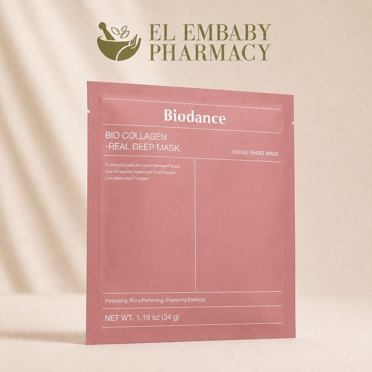 Biodance Bio Collagen Real Deep Mask 34g angled view