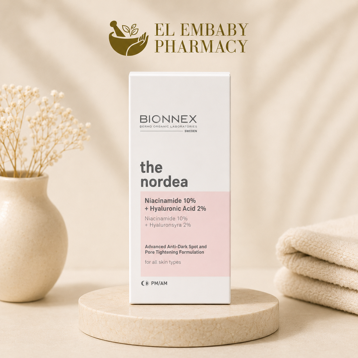 Bionnex The Nordea Niacinamide 10% + Hyaluronic Acid 2% Serum 30ml - ELEMBABY Pharmacy