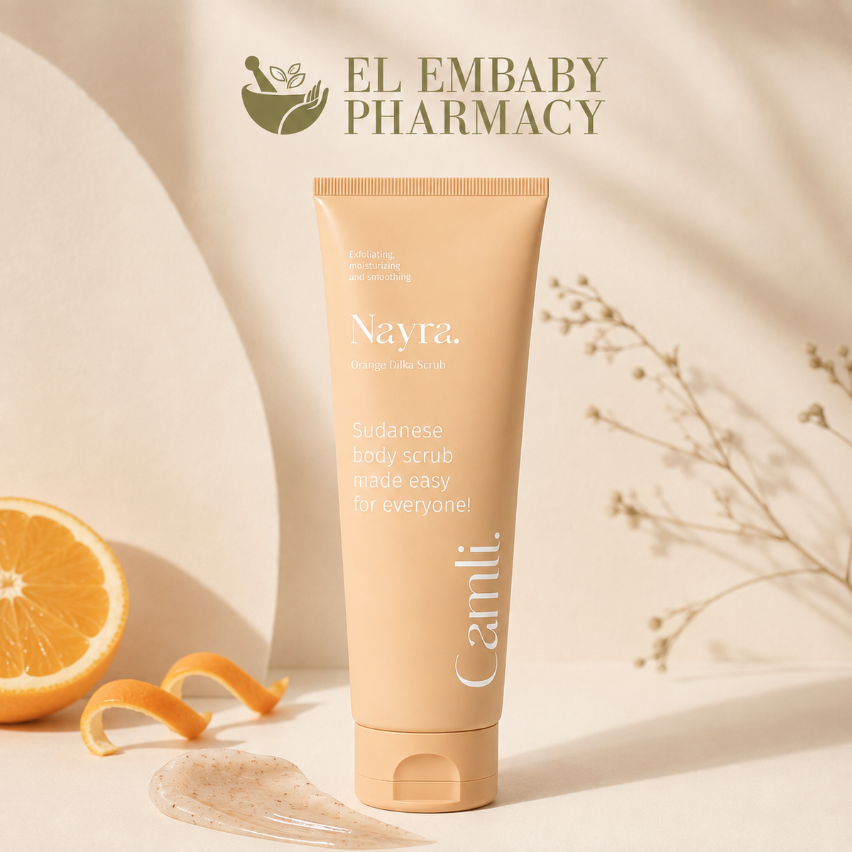 Nayra Orange Dilka Body Scrub by Camli Beauty - EL EMBABY PHARMACY