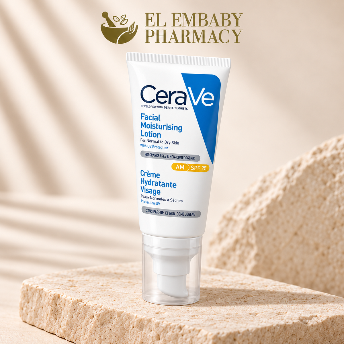 CeraVe AM Facial Moisturising Lotion SPF 25 at EL EMBABY PHARMACY