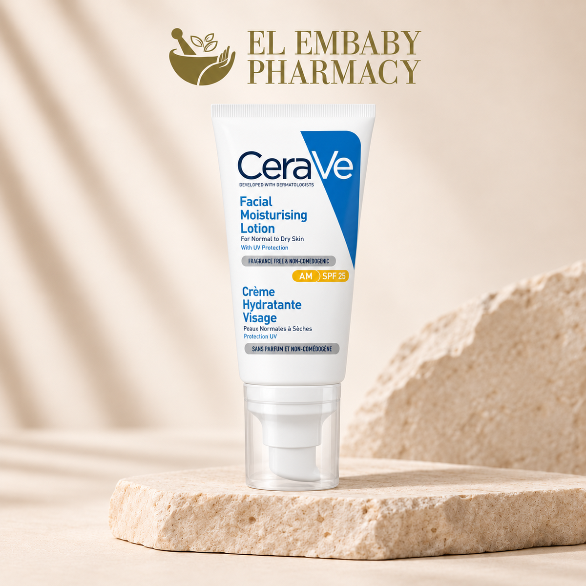 CeraVe AM Facial Moisturising Lotion SPF 25 product image