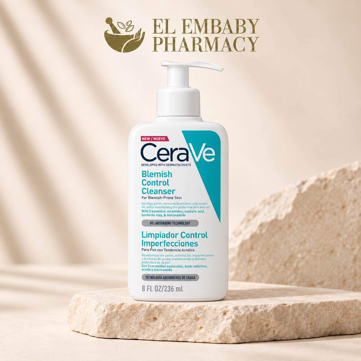 CeraVe Blemish Control Cleanser 236ml at EL EMBABY PHARMACY