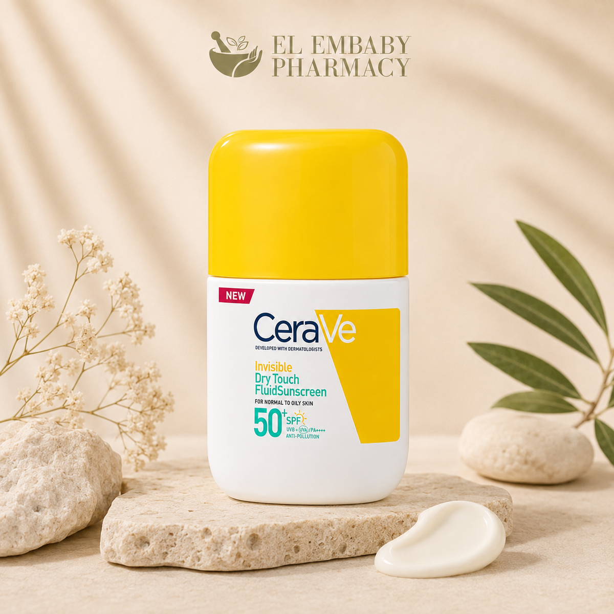 CeraVe Invisible Dry Touch Fluid Sunscreen SPF 50+ 50ml texture