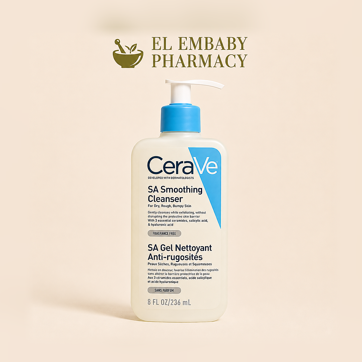 CeraVe SA Smoothing Cleanser 236ml corrected 1254x1254