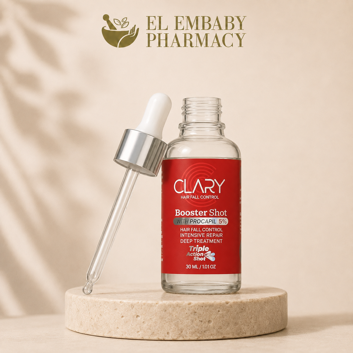 CLARY Booster Shot with Procapil 5% 30ml open dropper