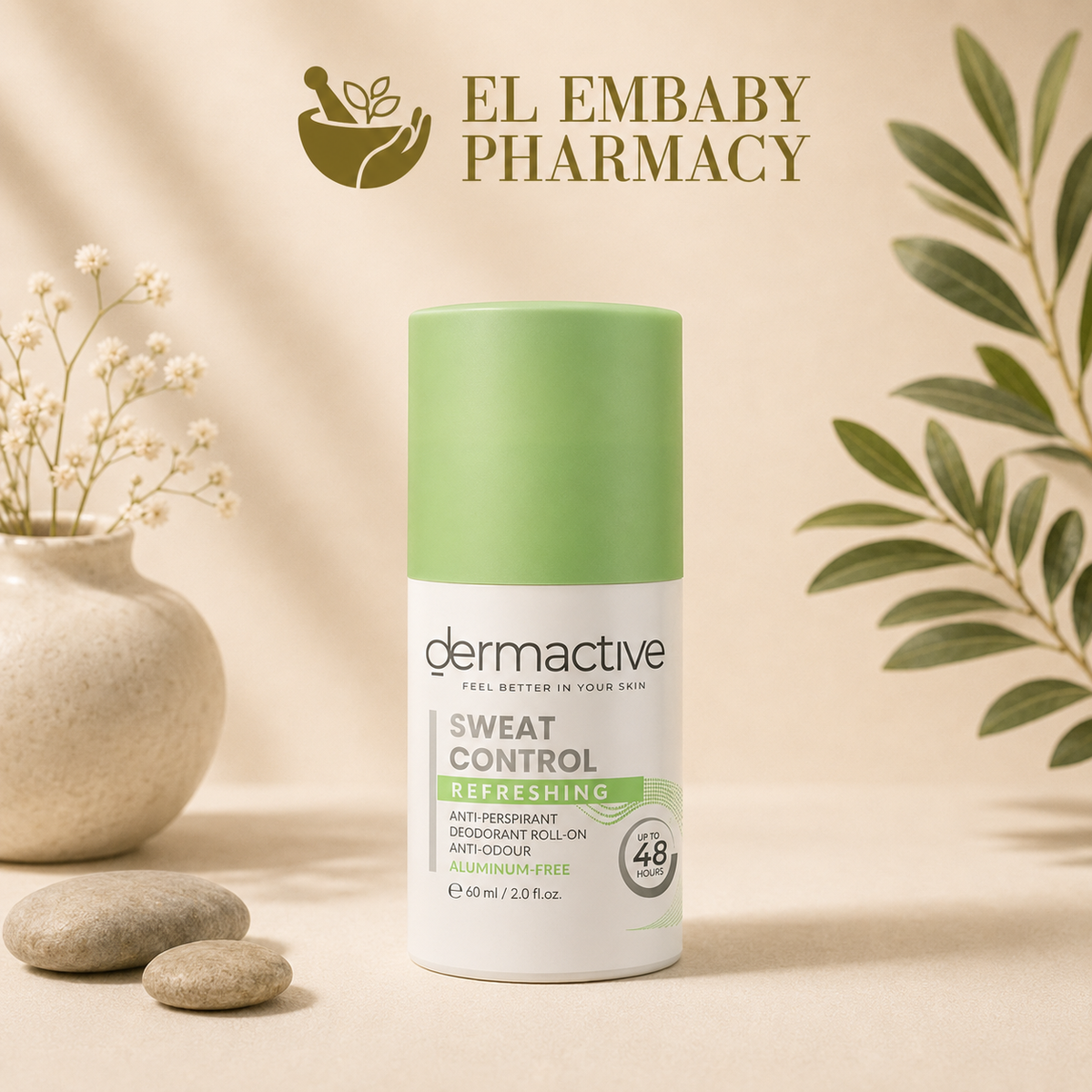 Dermactive Sweat Control Refreshing Roll-On Deodorant 60ml