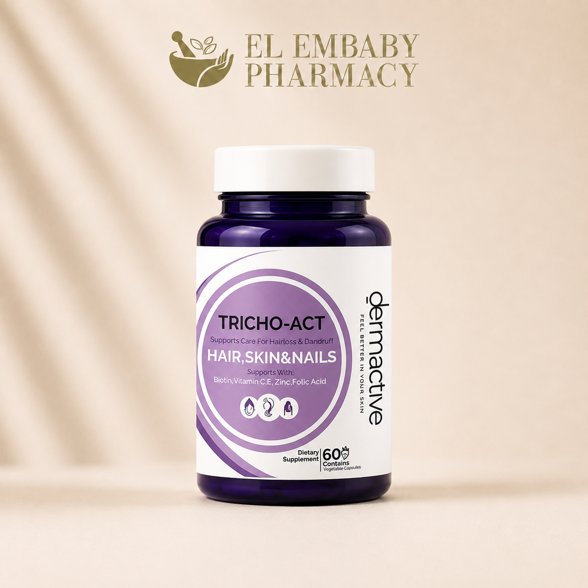 Dermactive Tricho-Act Hair Skin & Nails 60 Capsules