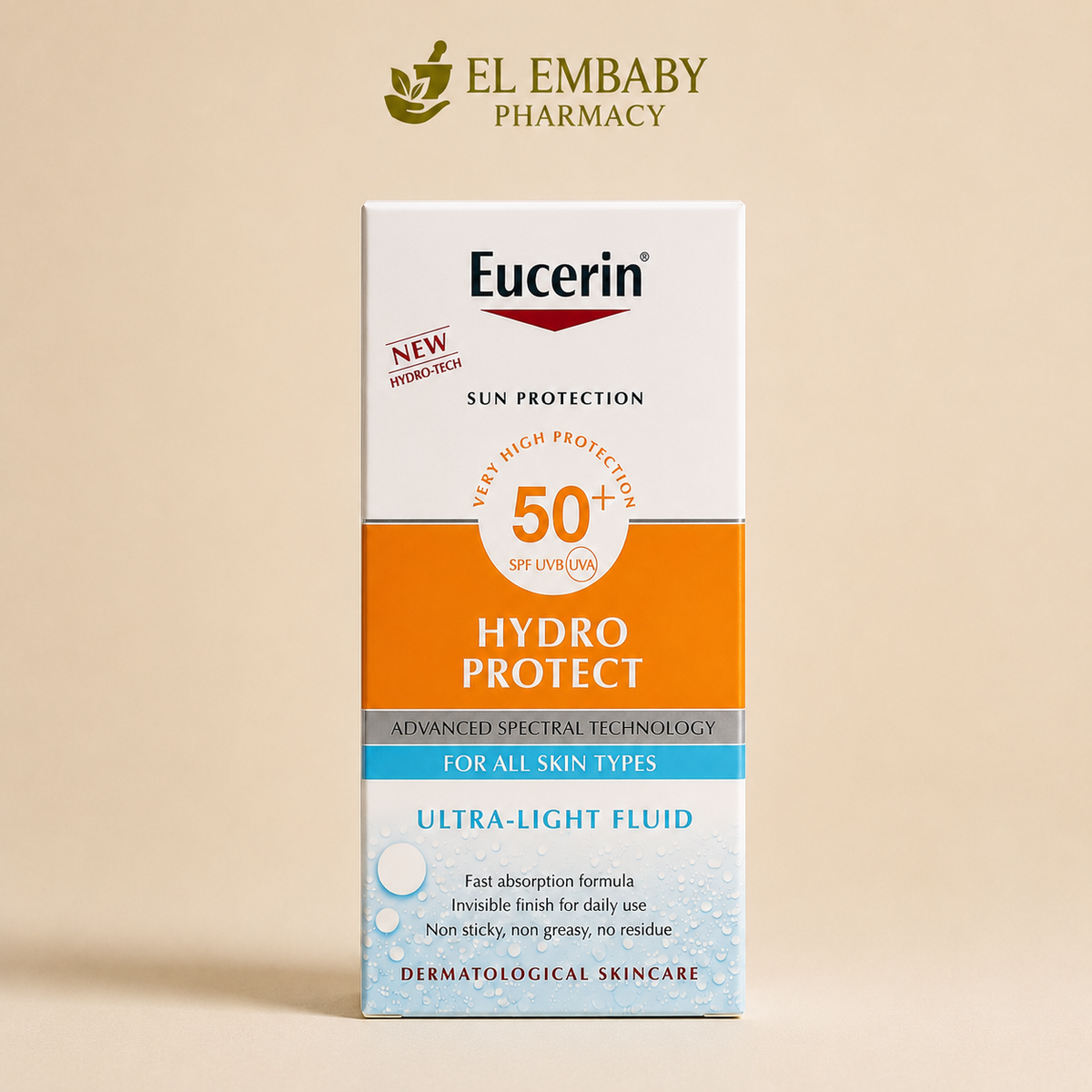 Eucerin Hydro Protect Ultra-Light Fluid SPF 50+ 50ml - EL EMBABY Pharmacy