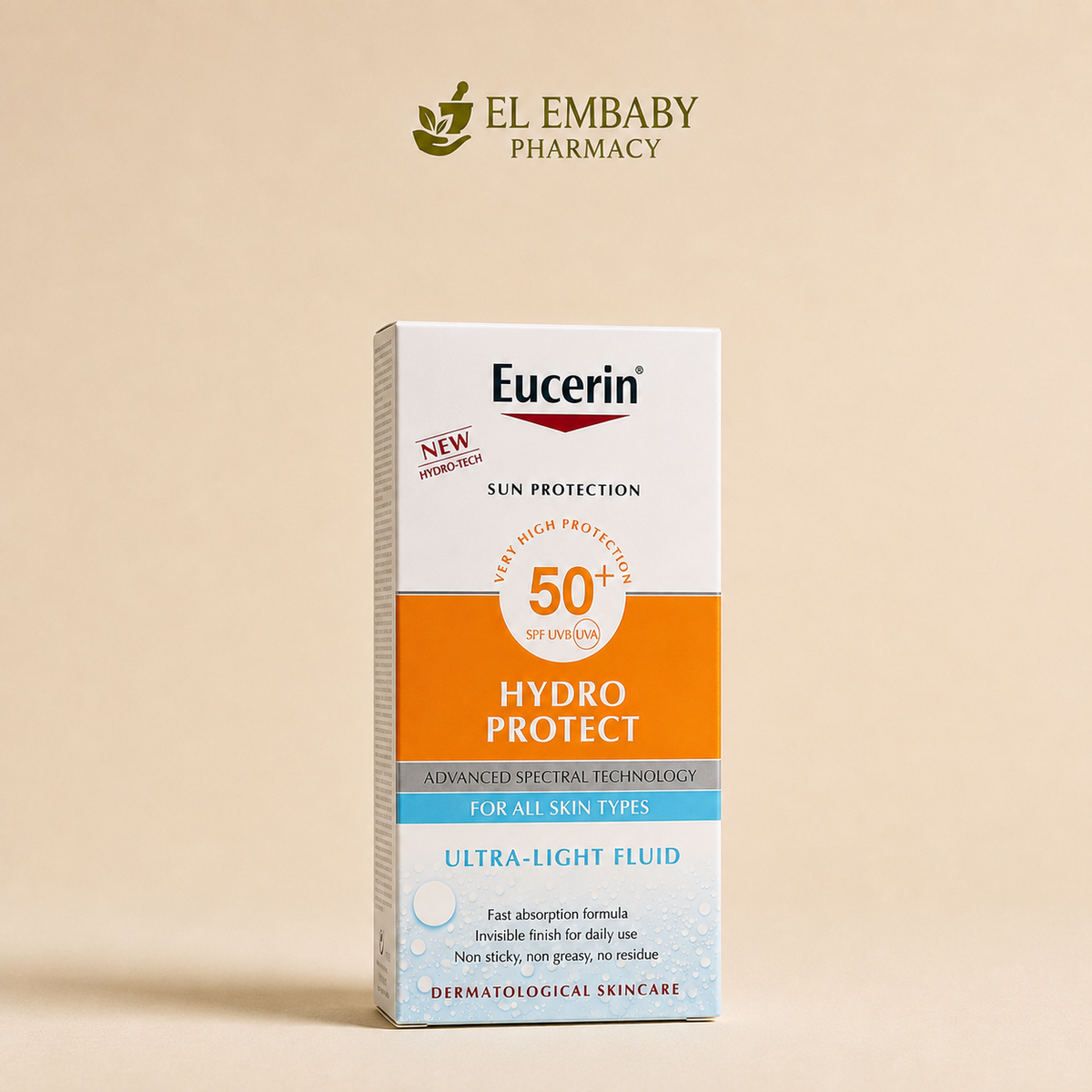 Eucerin Hydro Protect Ultra-Light Fluid SPF 50+ 50ml - EL EMBABY Pharmacy