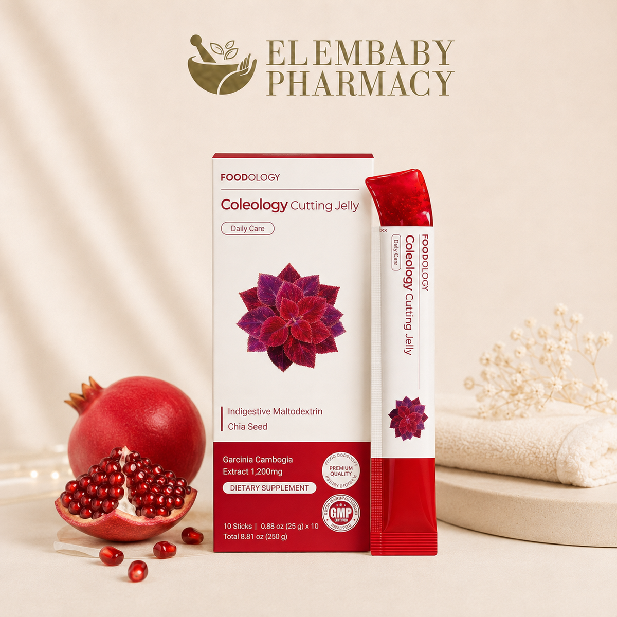Foodology Coleology Cutting Jelly 10 Sticks 250g - ELEMBABY Pharmacy