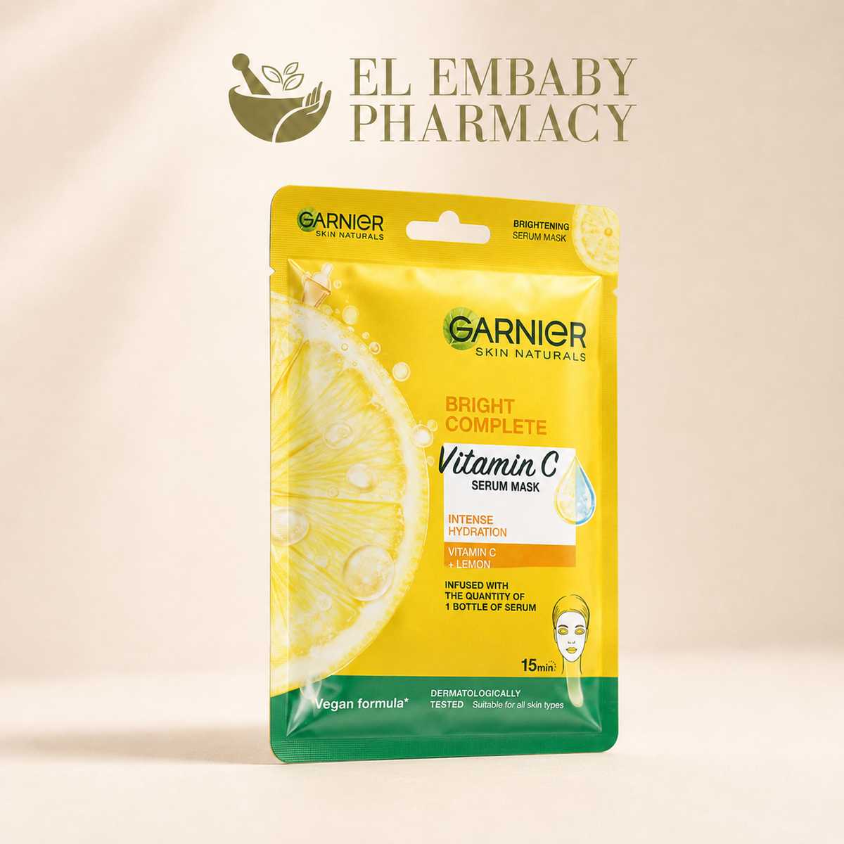 Garnier Hydra Bomb Pomegranate Serum Mask - EL EMBABY Pharmacy