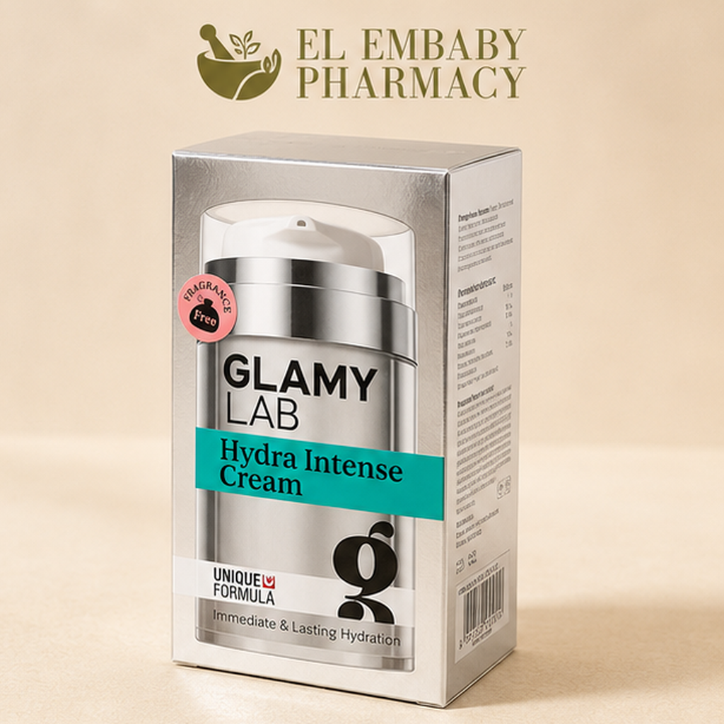 Glamy Lab Hydra Intense Cream Fragrance Free 100ml angled view