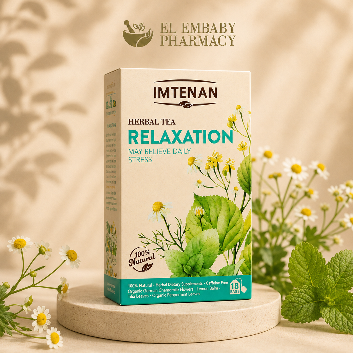 Imtenan Relaxation Herbal Tea product display