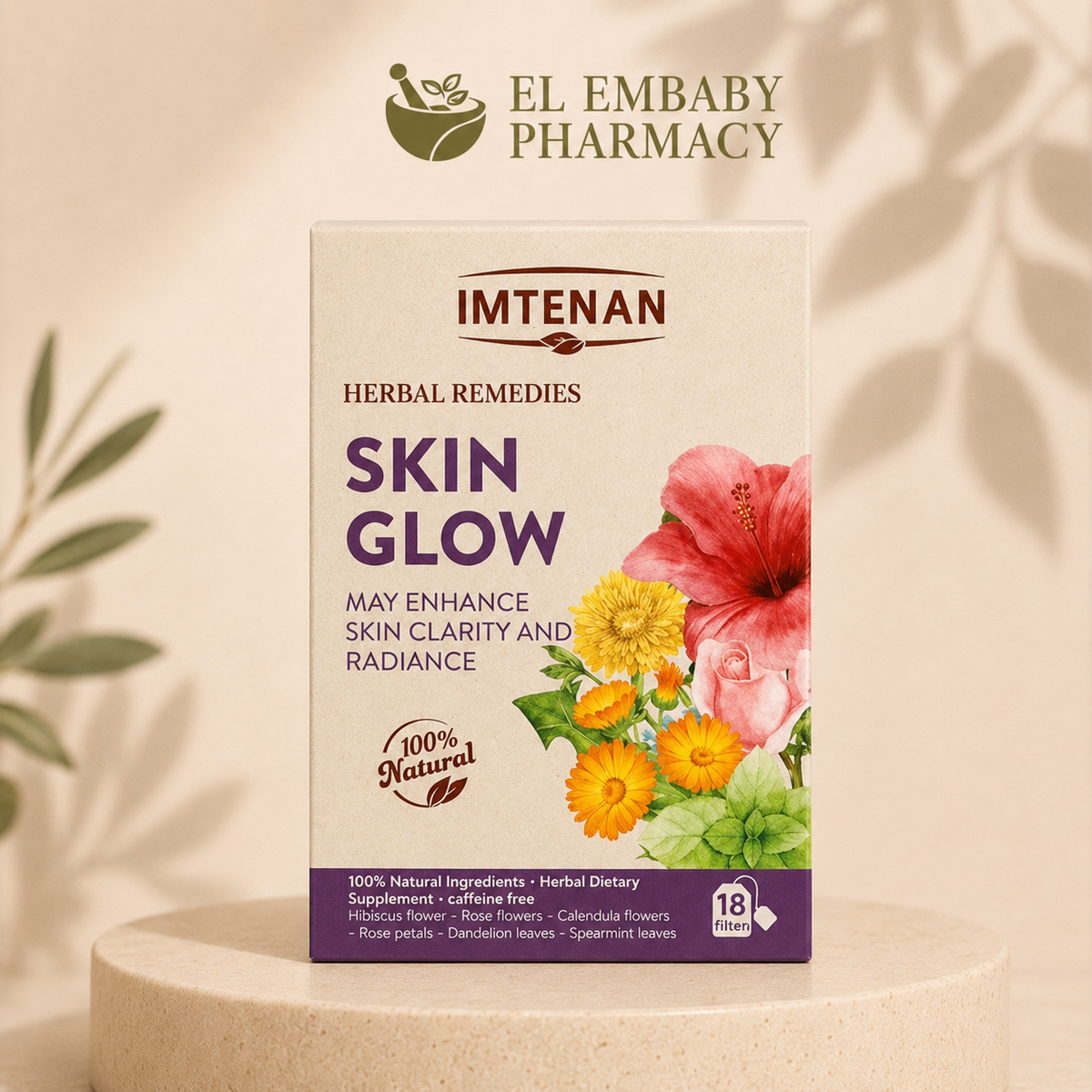 Imtenan Herbal Remedies Skin Glow 18 filter bags