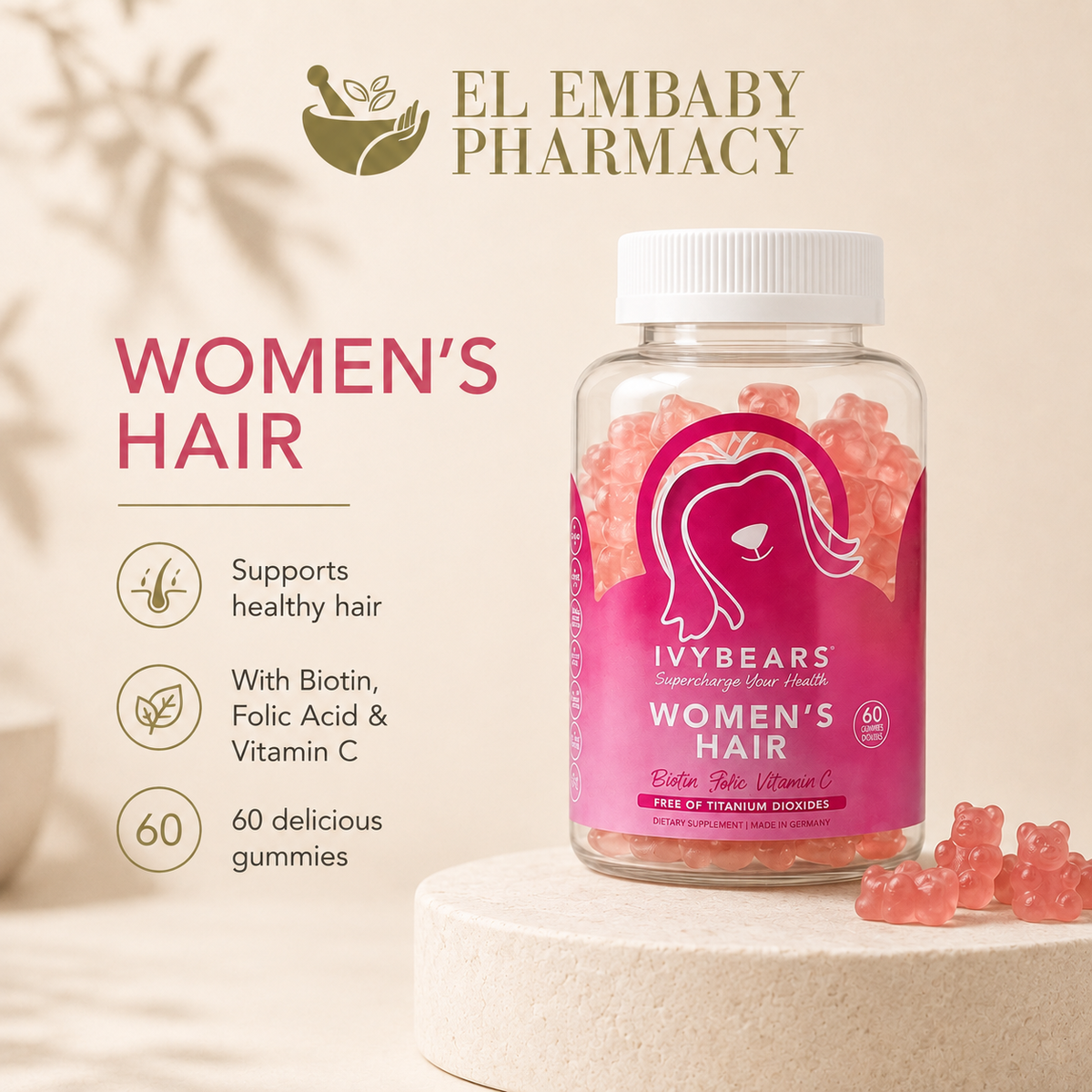 IVYBEARS Women's Hair benefits - EL EMBABY PHARMACY