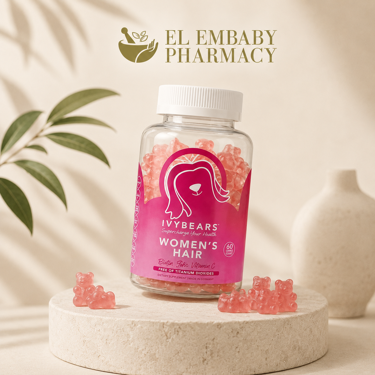 IVYBEARS Women's Hair 60 Gummies lifestyle - EL EMBABY PHARMACY
