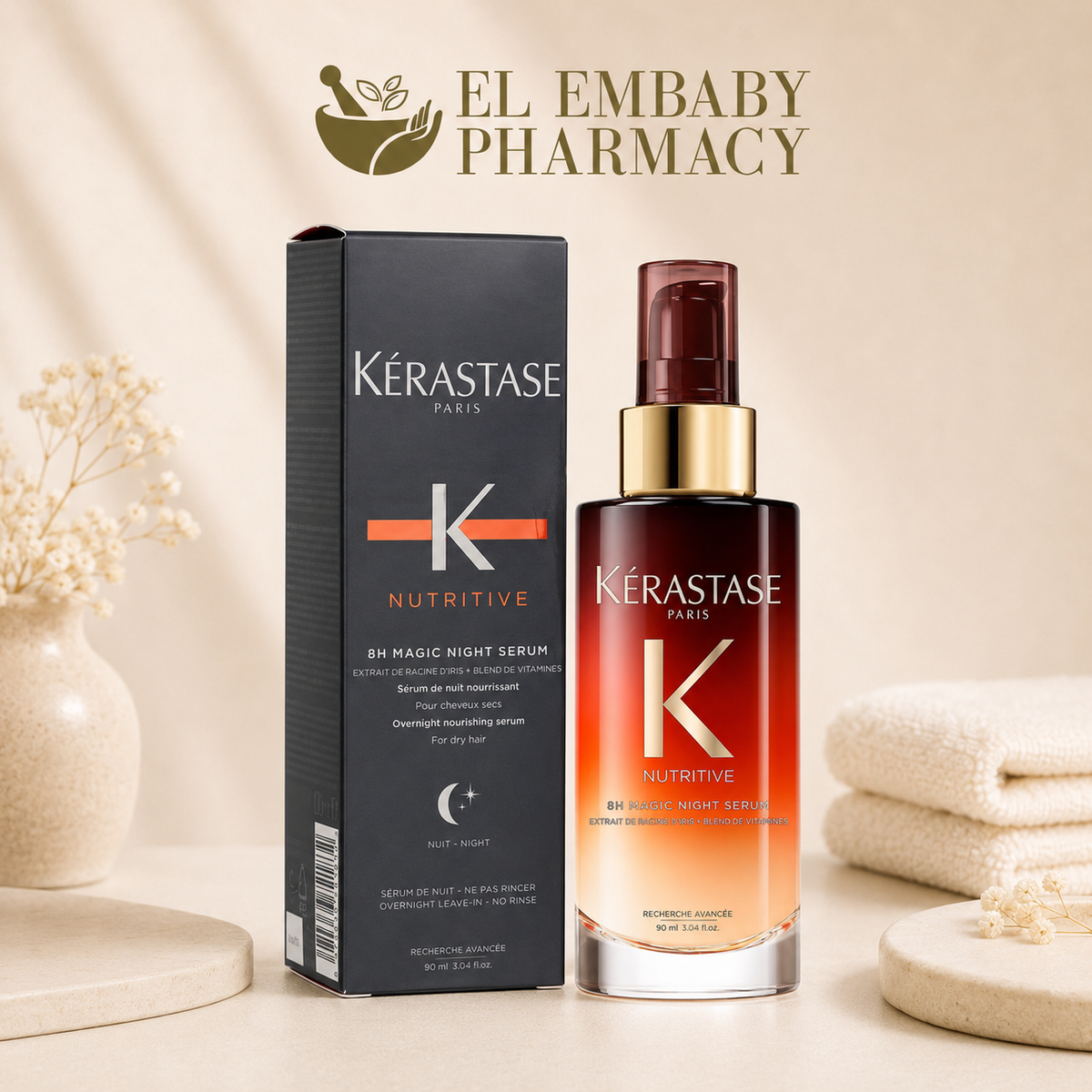 Kérastase Nutritive 8H Magic Night Serum 90ml - ELEMBABY Pharmacy