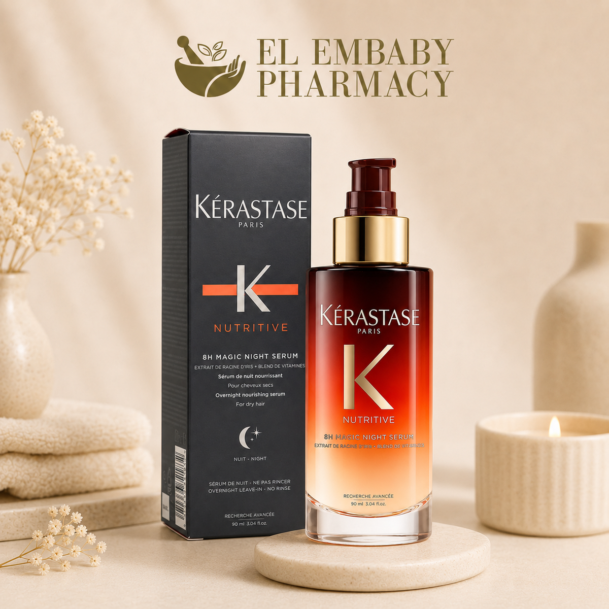 Kérastase Nutritive 8H Magic Night Serum 90ml - position 3 - ELEMBABY Pharmacy