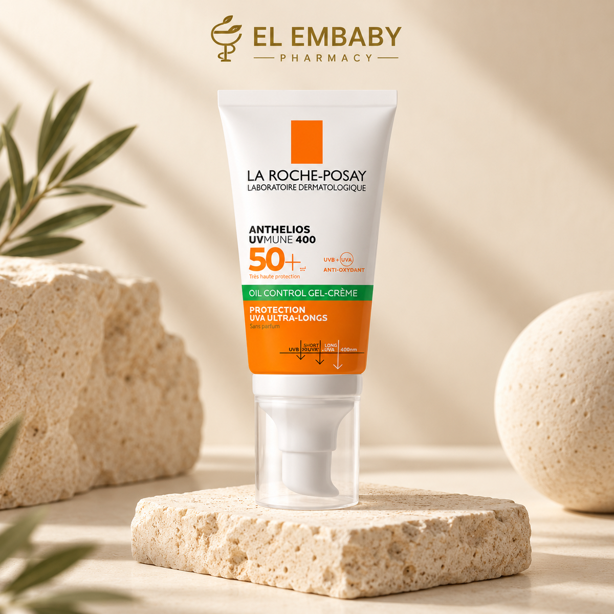 La Roche-Posay Anthelios UVMune 400 Oil Control Gel-Cream SPF 50+ 50ml at EL EMBABY PHARMACY