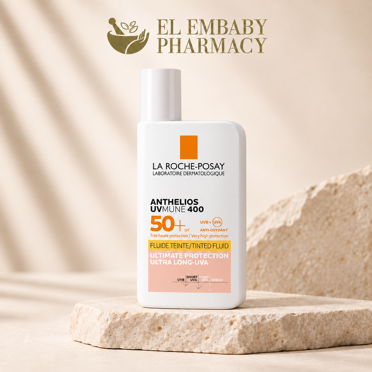 La Roche-Posay Anthelios UVMune 400 Tinted Fluid SPF 50+ 50ml at EL EMBABY PHARMACY