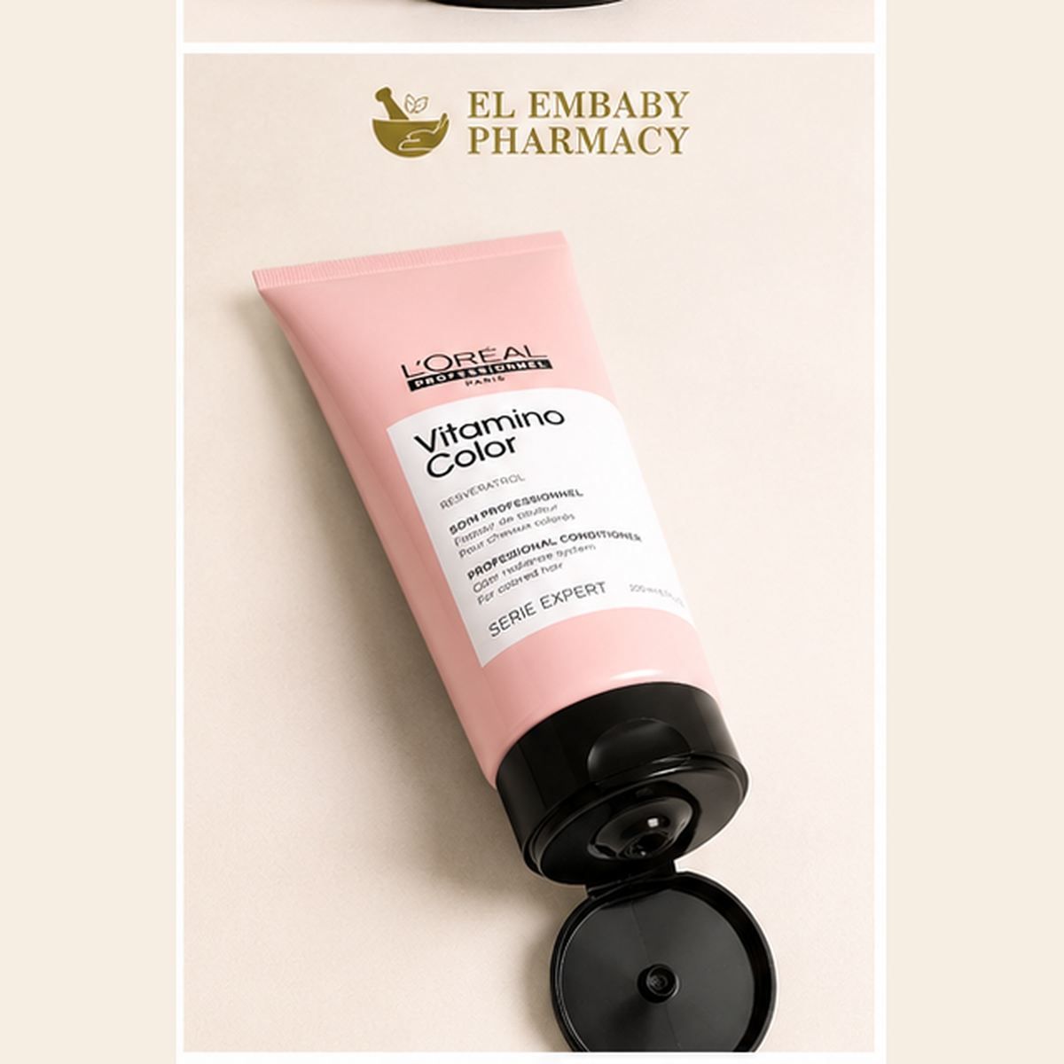 L'Oréal Professionnel Vitamino Color Conditioner 200ml - open cap view - ELEMBABY Pharmacy