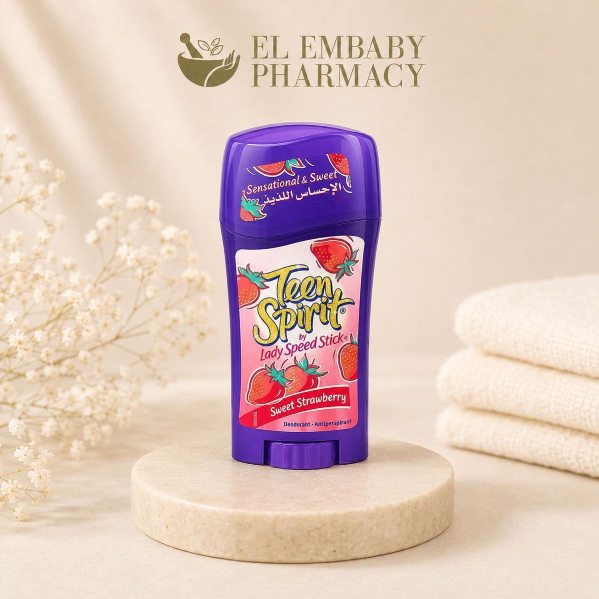 Teen Spirit by Lady Speed Stick Sweet Strawberry deodorant - ELEMBABY Pharmacy