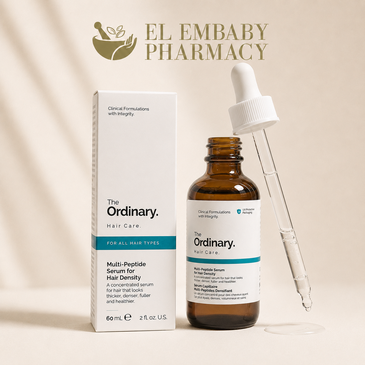 The Ordinary Multi-Peptide Serum for Hair Density 60ml - dropper detail