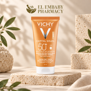 Vichy Capital Soleil Tinted Dry Touch Protective Face Fluid SPF 50+ 50ml at EL EMBABY PHARMACY