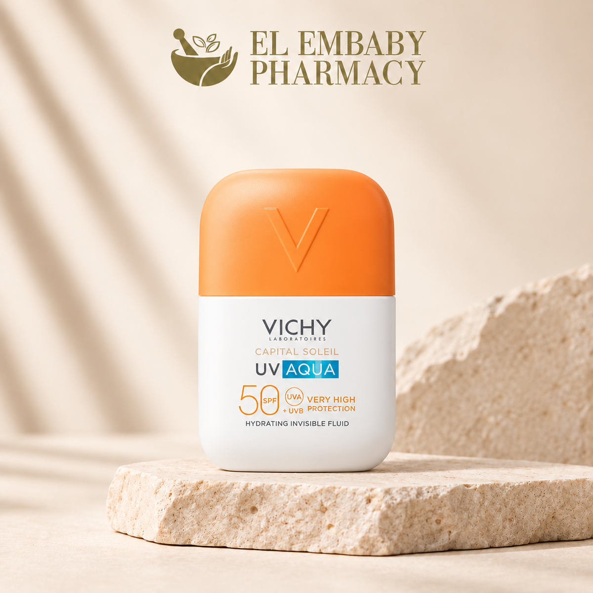 Vichy Capital Soleil UV Aqua Hydrating Invisible Fluid SPF 50+ at EL EMBABY PHARMACY