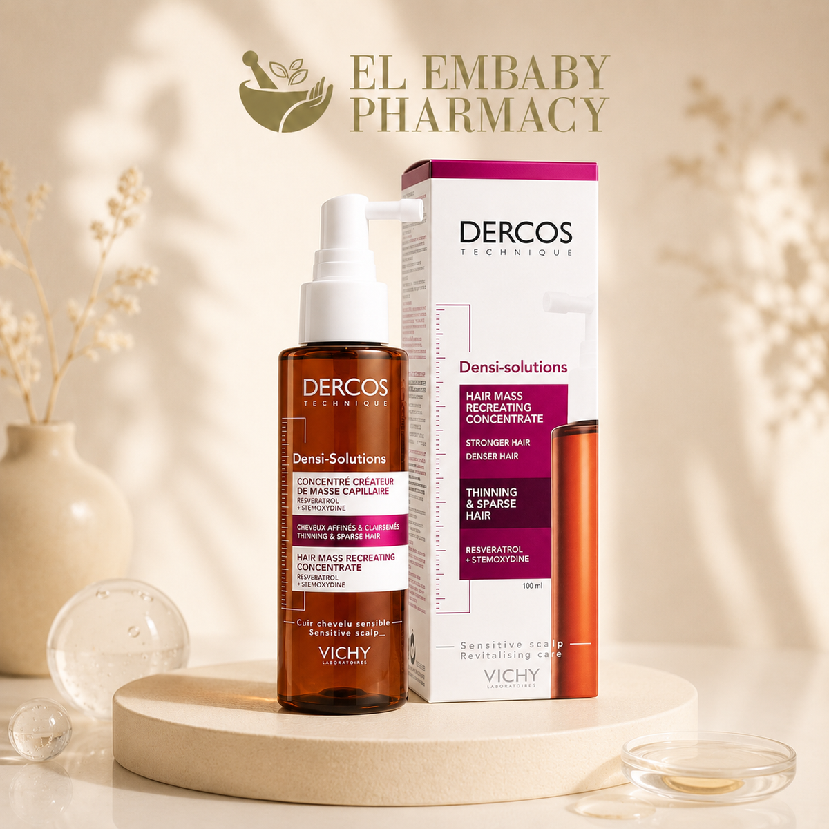 Vichy Dercos Densi-Solutions 100ml premium product image - EL EMBABY PHARMACY