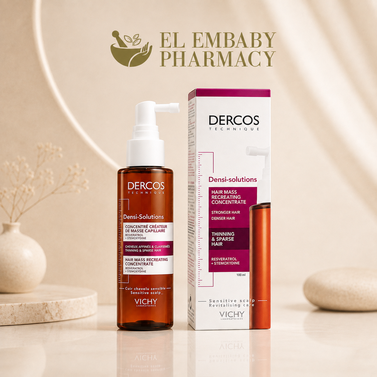 Vichy Dercos Densi-Solutions Hair Density Concentrate 100ml - EL EMBABY PHARMACY