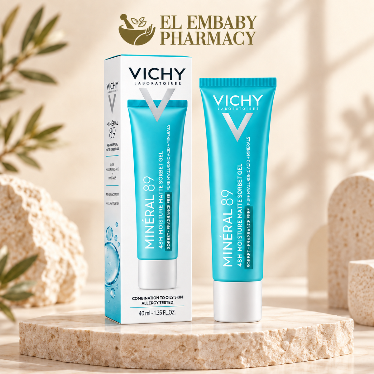 Vichy Minéral 89 48H Moisture Matte Sorbet Gel 40ml product image