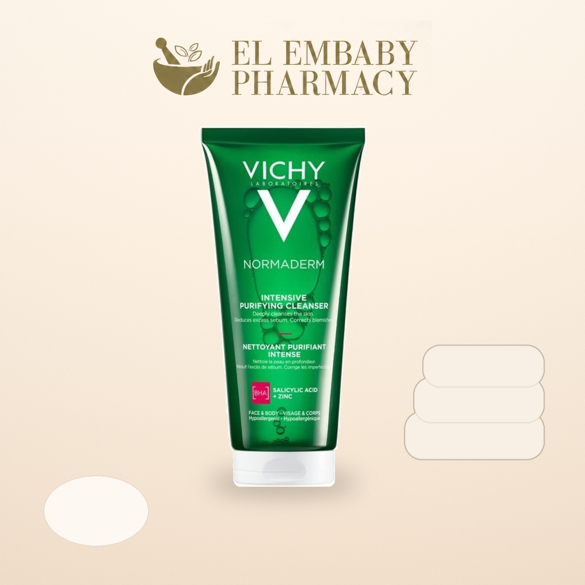 Vichy Normaderm Intensive Purifying Cleanser 200ml - EL EMBABY PHARMACY