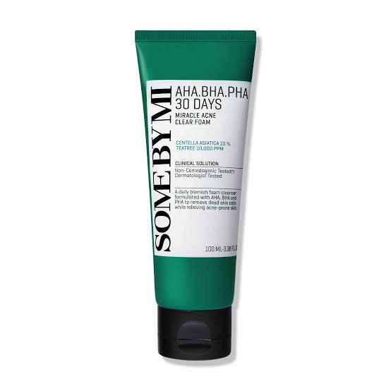 Some By Mi AHA BHA PHA 30 Days Miracle Acne Clear Foam - 100ml