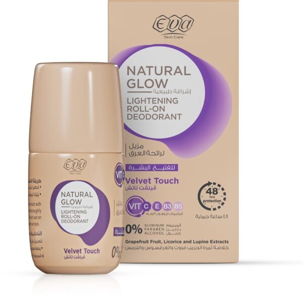 Eva natural glow lightening roll on deodorant velvet touch 60 gm