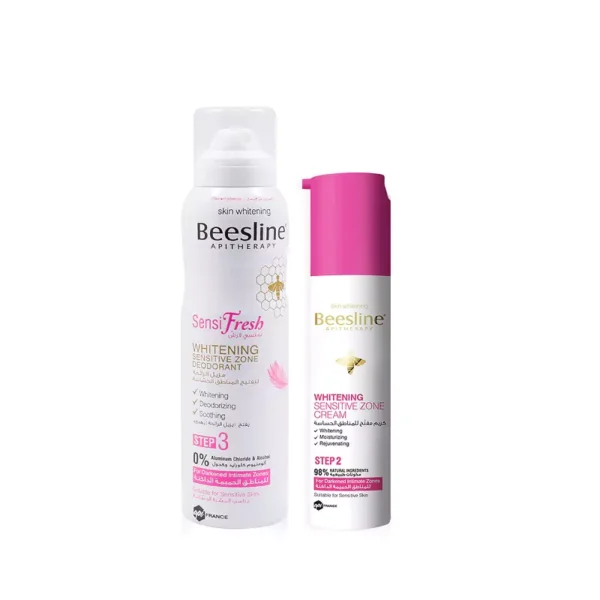 Beesline Whitening Sensitive Zone Cream + Spray.