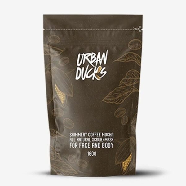 Urban Ducks Shimmering Coffee Mocha Body And Face Scrub And Mask 160 gm
