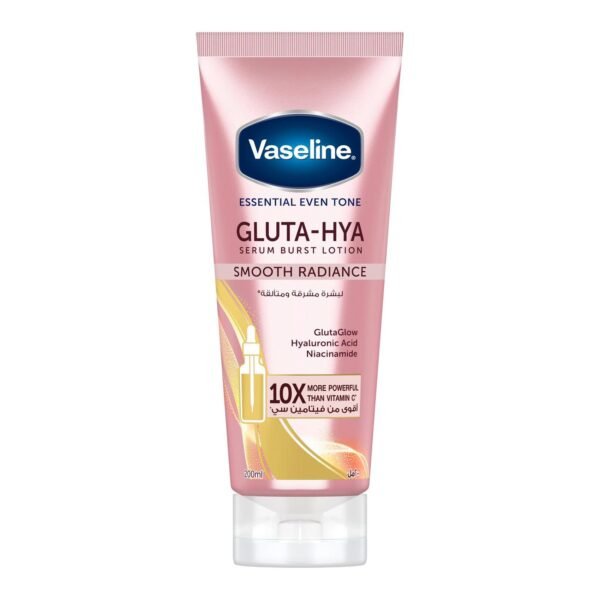 Vaseline® Gluta-Hya Smooth Radiance Serum Burst body Lotion,10x more powerful than vitamin c, for glowing & bright skin, 200ml