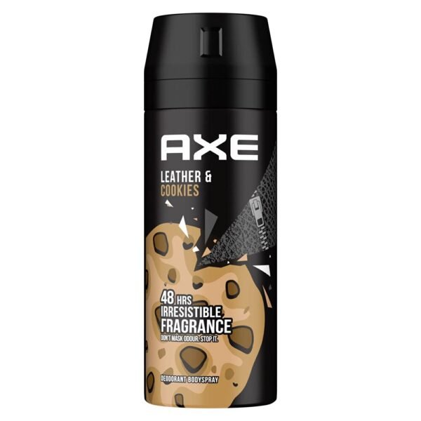 Axe Irresistible Fragrance 48H Deodorant Body Spray Leather & Cookies Scent for Men 150 ML
