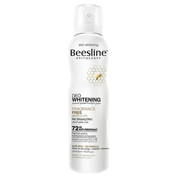 Beesline Whitening 72H Antiperspirant Deodorant Spray - fragrance free, alcohol free
