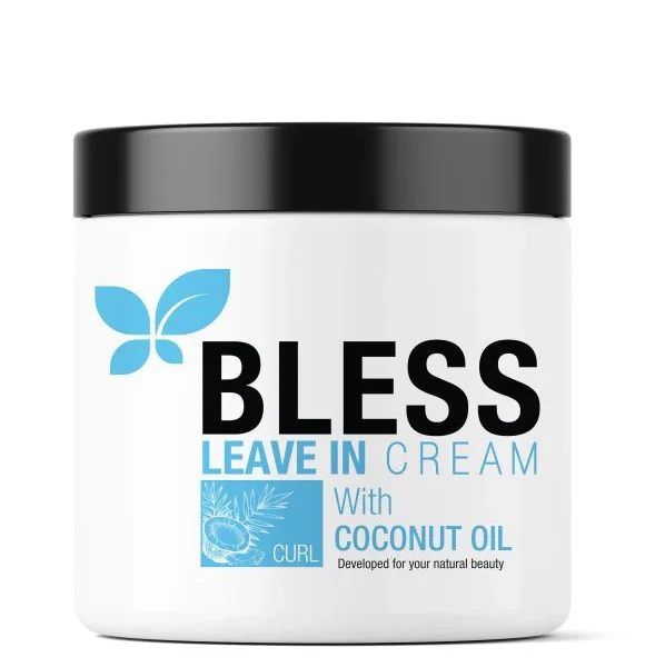 Bless Leave-In Hair Cream with Coconut Oil for Curls - 450ml
