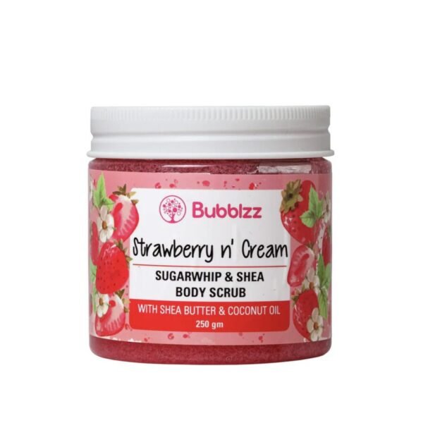 Bubblzz Strawberry & Cream Body Scrub - 250 gm