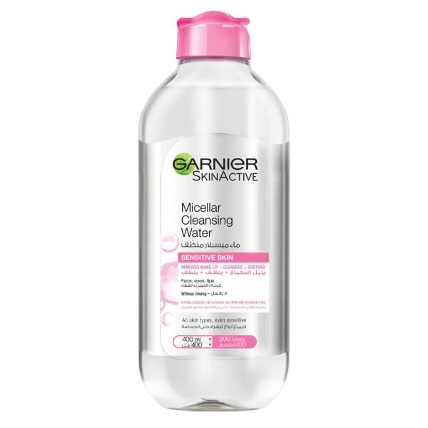 Garnier Skin Active Hypoallergenic Micellar Cleansing Water for All Skin Types - alcohol free, perfume free 400 ML
