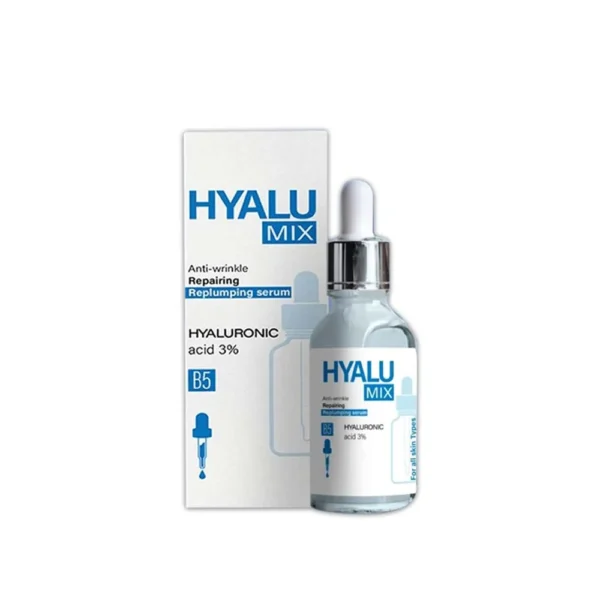 Hyalu Mix Repairing, Replumping & Anti-Wrinkle Face Serum with 3% Hyaluronic Acid for All Skin Types 30 ML