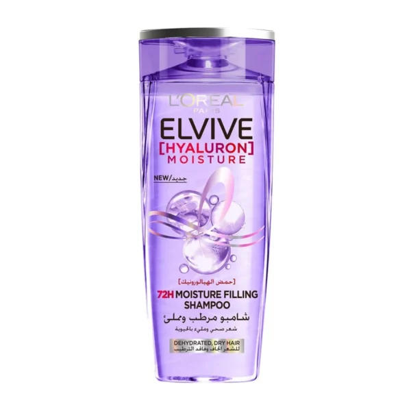 L'Oreal Elvive 72H Moisture Filling Shampoo with Hyaluronic Acid for Dehydrated & Dry Hair 200 ml