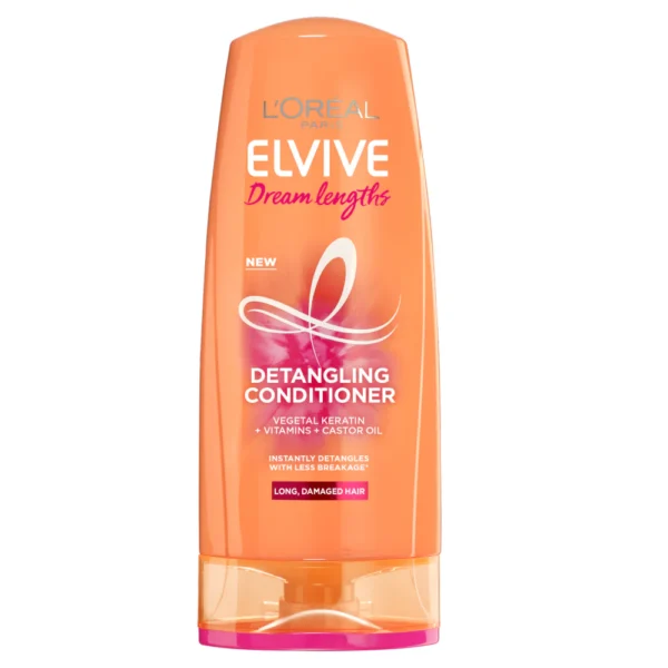 L'Oreal Elvive Dream Long Restoring Conditioner with Vegetal Keratin & Castor Oil for Long Damaged Hair 200 ML