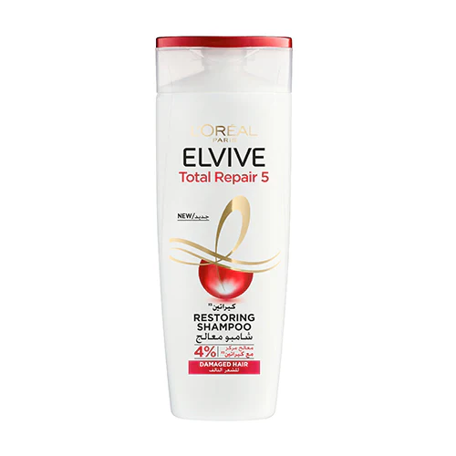 L'Oreal Elvive Total Repair 5 Shampoo with Rose of Jericho Extract & Ceramide for Damaged Hair 400 ML