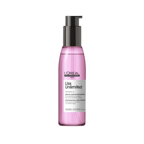 L'Oreal Professional Liss Unlimited Shine Enhancing, Smoothing & Anti-Frizz Serum with Primrose Oil for All Hair Types