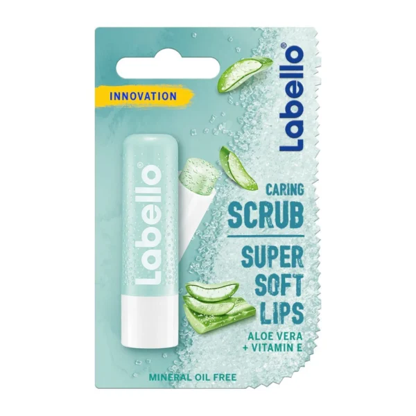 Labello Caring Lip Scrub with Aloe Vera Extract & Vitamin E - mineral oil free